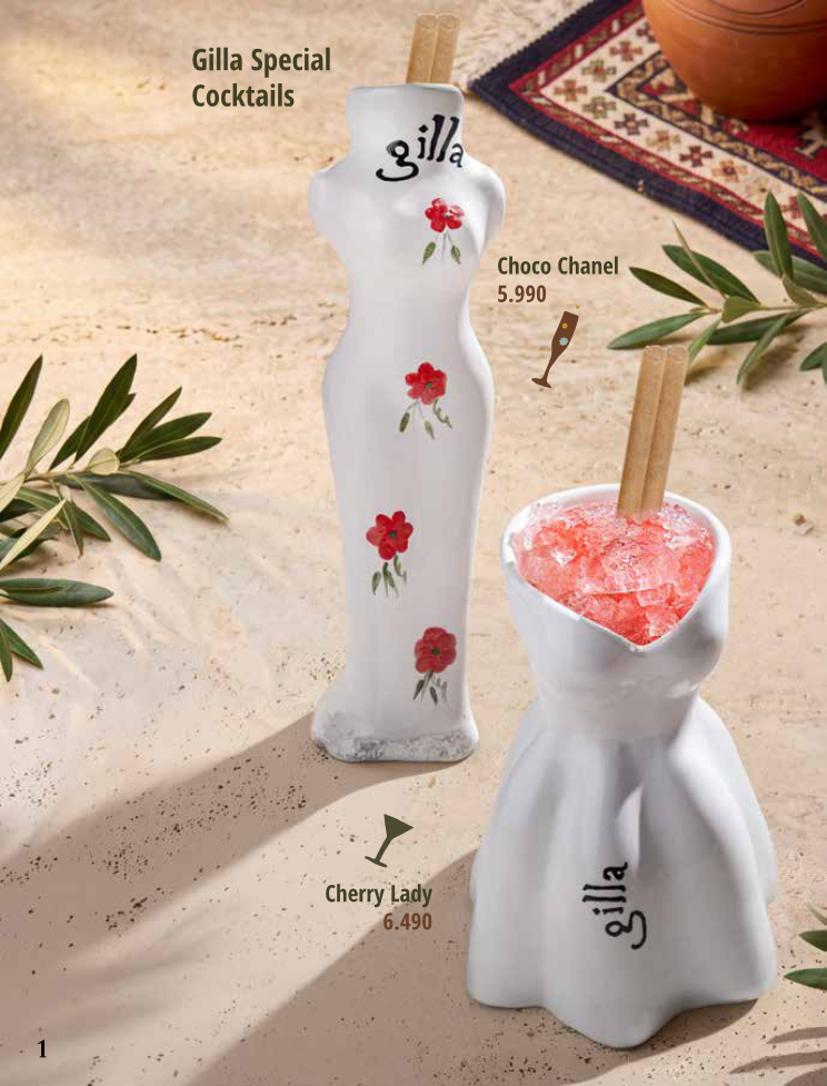 Gilla Bar Menu